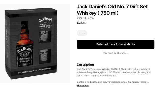 Jack Daniels with two glasses