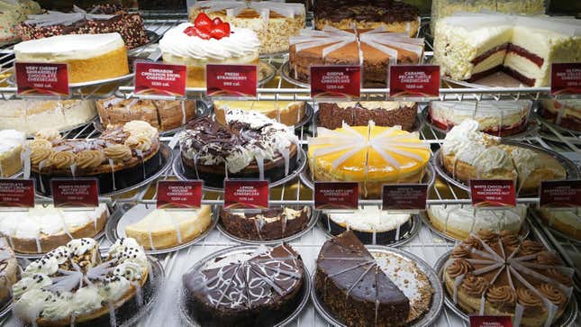 cakes in display