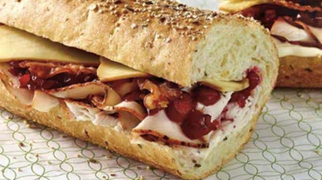 Cranberry turkey holiday sub from Publix