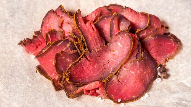 pastrami on butcher paper