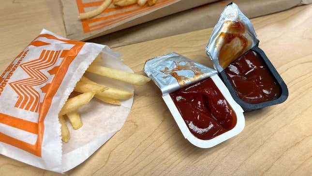 Fancy Ketchup on the left, Spicy Ketchup Limited Batch #2 on the right.