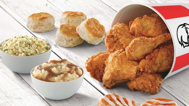 KFC chicken and sides