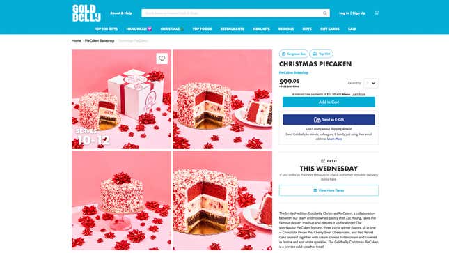 Christmas PieCaken for sale on Goldbelly