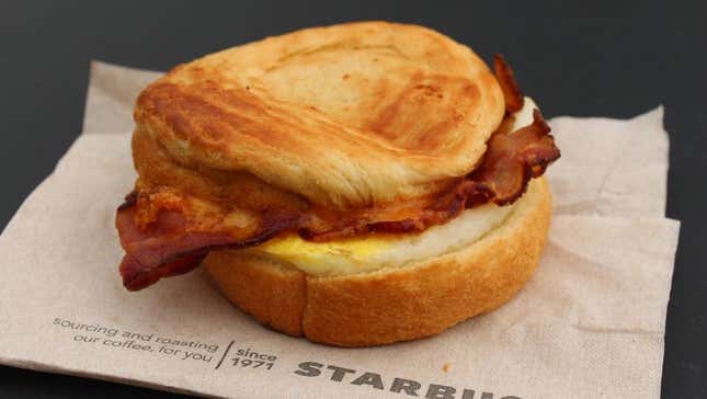Starbucks breakfast sandwich